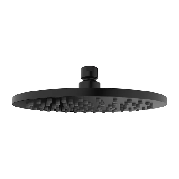 Brate si palarii dus - Palarie de dus rotunda Omnires Slimline 200 mm negru mat