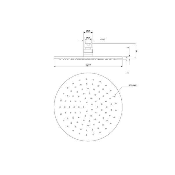 Palarie de dus Omnires Slimline antracit [4]