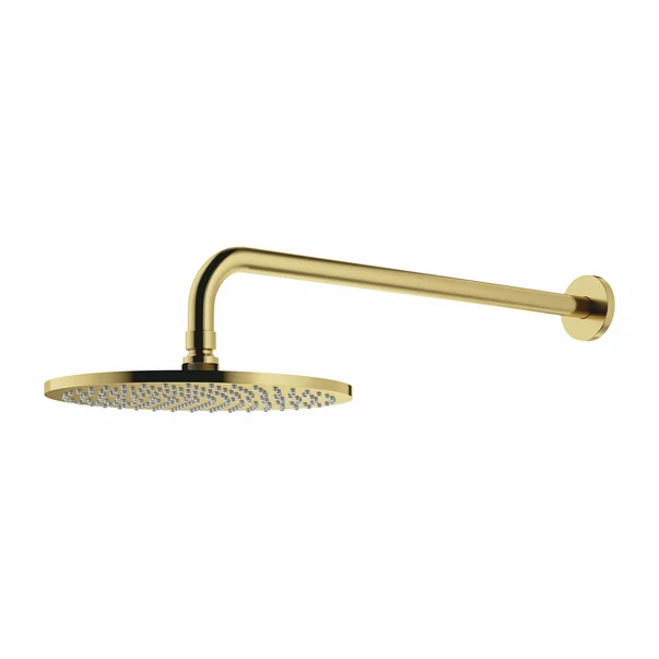 Brate si palarii dus - Palarie de dus rotunda alama periata Omnires Slimline