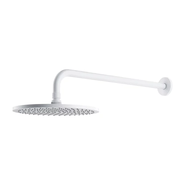 Brate si palarii dus - Palarie de dus cu brat Omnires Slimline finisaj alb mat ø25 cm 1 functie