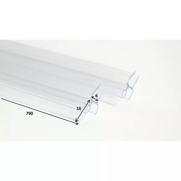 Garnitura pentru cabine de dus Deante Kerria Plus 79 cm transparent [2]