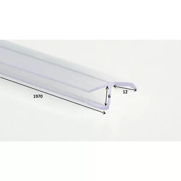 Garnitura pentru cabine de dus Kerria Plus 197 cm transparent [2]