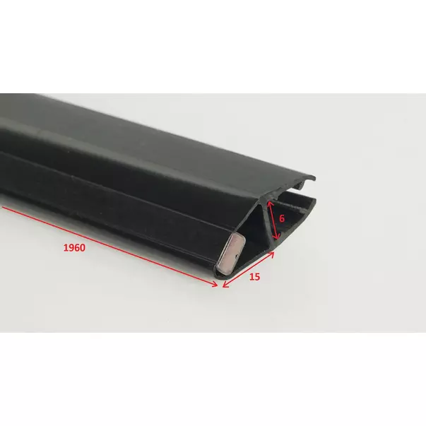 Garnitura magnetica pentru cabine de dus Deante Kerria Plus 196 cm negru [2]