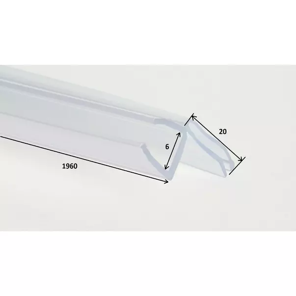 Garnitura pentru cabine de dus Deante Kerria Plus 196 cm transparent [2]