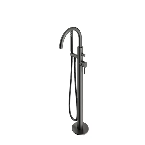 Baterii baie - Baterie cada-dus freestanding Omnires Y monocomanda finisaj grafit periat