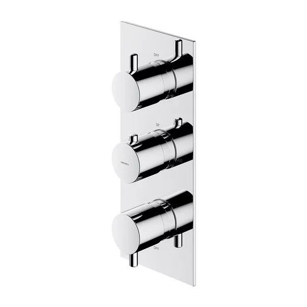 Baterie cada - dus incastrata Omnires Y termostatata fara corp ingropat crom [1]