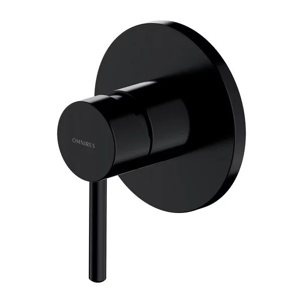 Baterii baie - Baterie dus incastrata Omnires Y negru cu corp ingropat