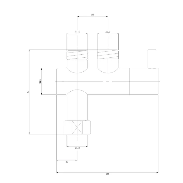 Modul de control temperatura pentru baterie lavoar cu inchidere automata Omnires Y [2]