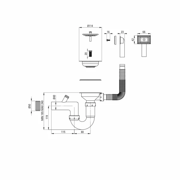Chiuveta bucatarie inox Deante Soul 65x50 cm cu 1 cuva [2]