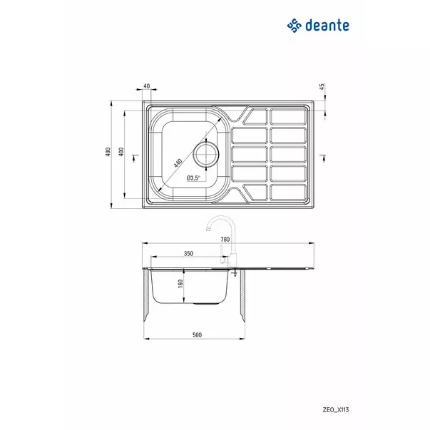 Chiuveta Deante Soul inox 78x49 cm [2]