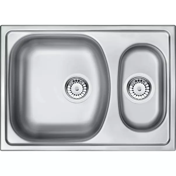 Chiuveta Deante Xylo inox satinat 2 cuve 62x44 cm [1]