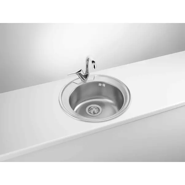 Chiuveta Deante Twist inox satinat cu diametrul 49 cm [3]