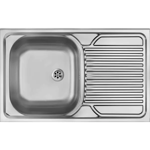 Chiuveta Deante Tango inox satinat cu cuva orientata pe stanga 80x50 cm [1]