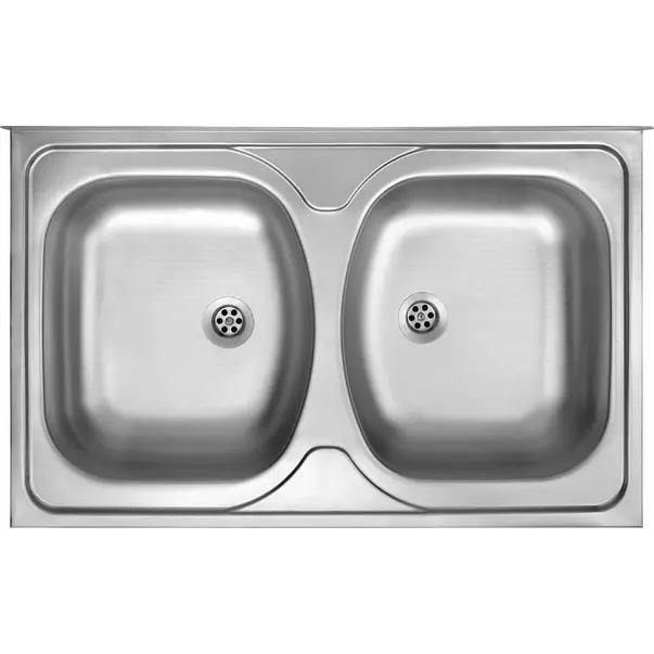 Chiuveta dubla Deante Tango inox satinat 80x50xH13 cm [1]