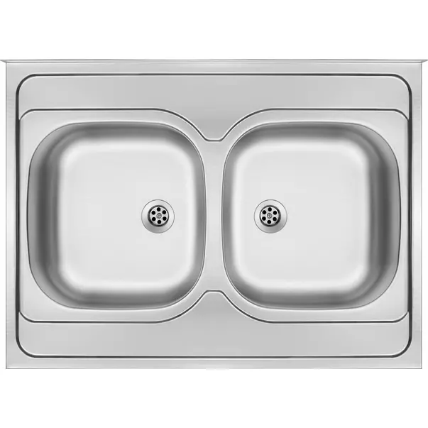 Chiuveta dubla Deante Tango inox satinat 80x60xH14 cm [1]