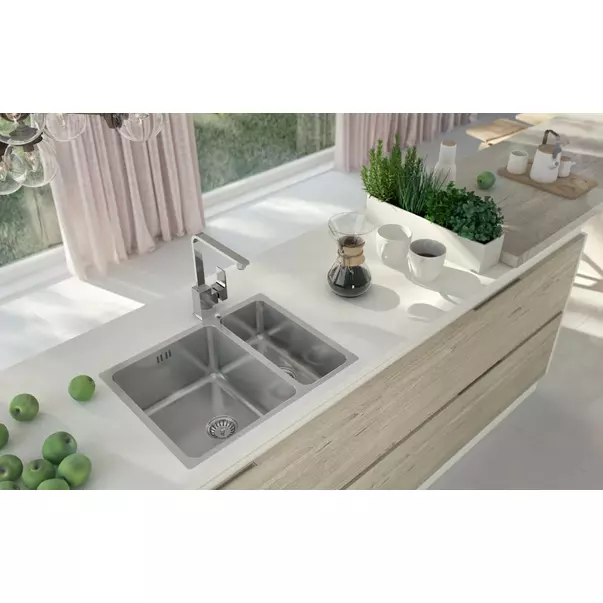 Chiuveta Deante Egeria inox satinat 2 cuve 58x44 cm [3]