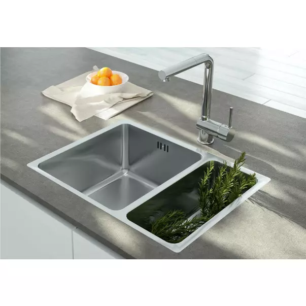 Chiuveta Deante Egeria inox satinat 2 cuve 58x44 cm [6]
