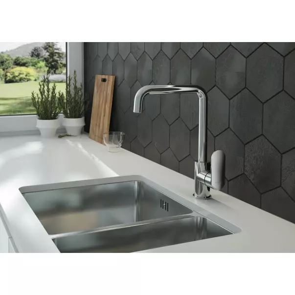 Chiuveta Deante Egeria inox satinat 2 cuve 58x44 cm [7]