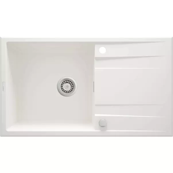 Chiuveta granit Deante Eridan 1 cuva cu picurator 50x86 cm alb [1]