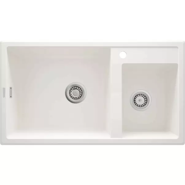 Chiuveta granit Deante Eridan 50x88 cm alb [1]