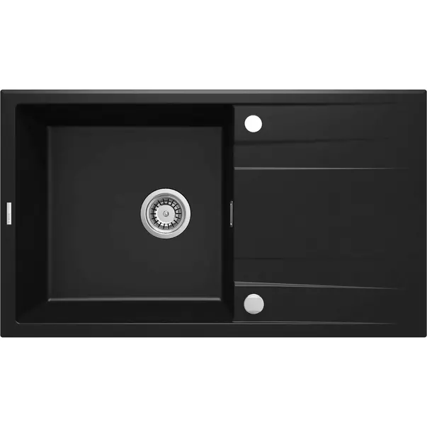 Chiuveta granit Deante Eridan 1 cuva cu picurator 50x86 cm negru [1]