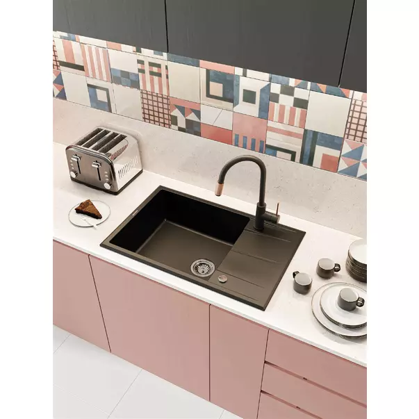 Chiuveta granit Deante Eridan 50x78 cm negru [4]