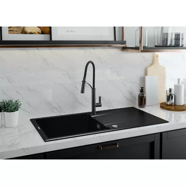 Chiuveta granit Deante Eridan 52x100 cm negru [3]