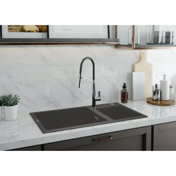 Chiuveta granit Deante Eridan 50x88 cm antracit [3]