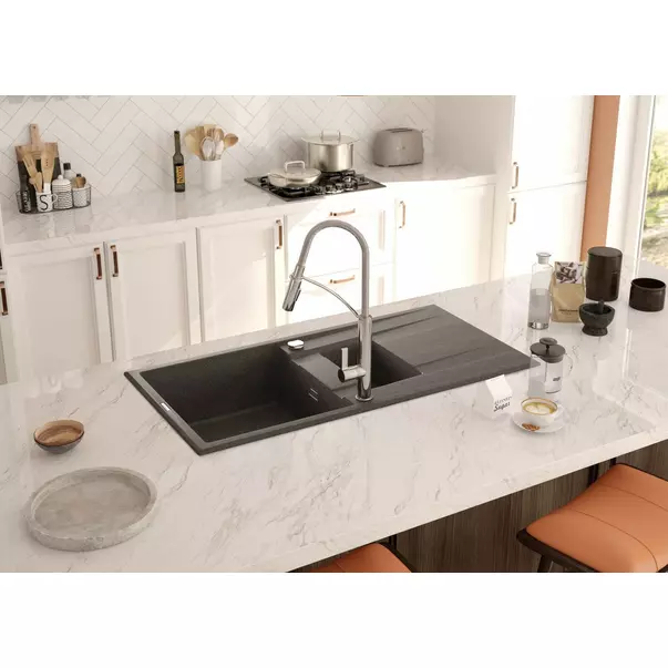 Chiuveta granit Deante Eridan 50x100 cm antracit [3]