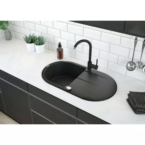 Chiuveta granit Deante Piva 44x78 cm grafit [3]
