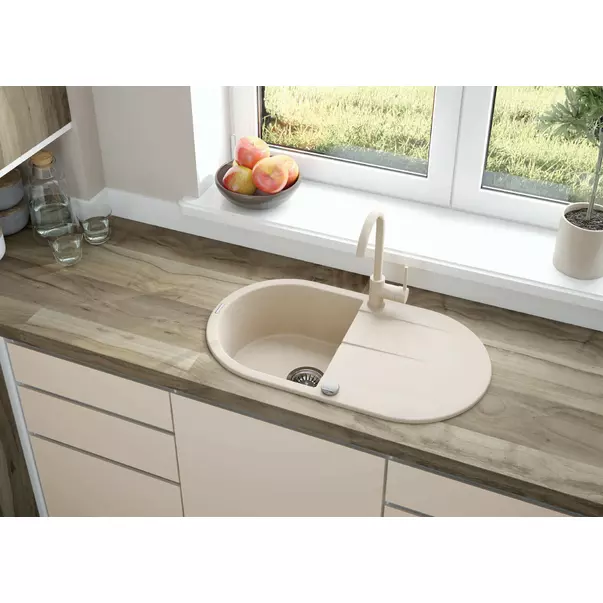Chiuveta granit Deante Piva 44x78 cm bej [3]