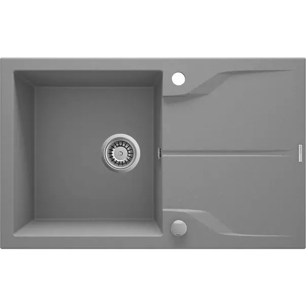 Chiuveta granit Deante Andante 1 cuva cu picurator 49x78 cm gri [1]