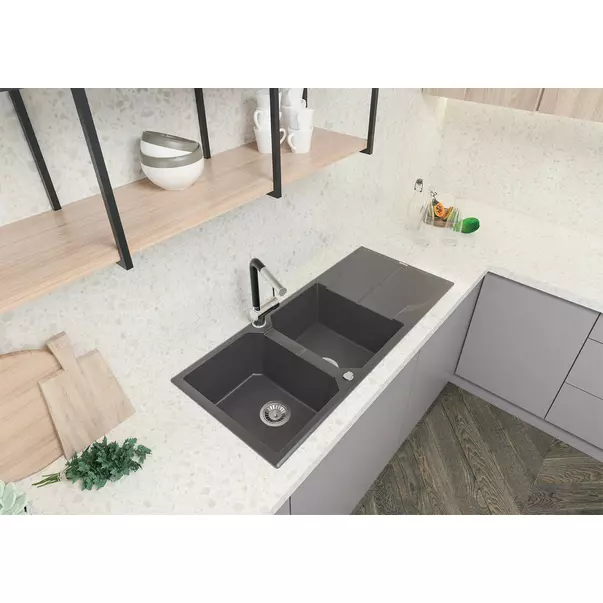 Chiuveta granit Deante Andante 50x116 cm antracit [3]