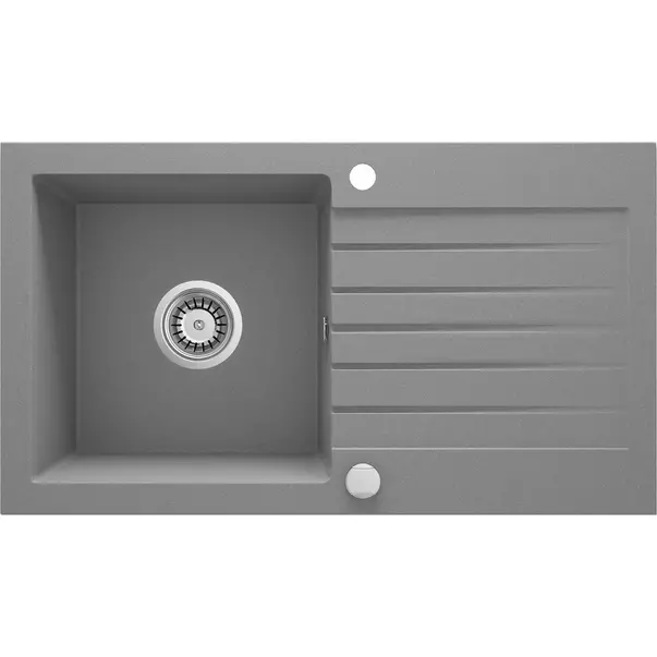 Chiuveta granit Deante Zorba 1 cuva cu picurator 44x76 cm gri [1]