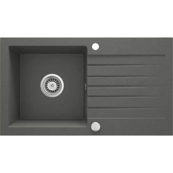 Chiuveta granit Deante Zorba 1 cuva cu picurator 44x76 cm antracit [1]