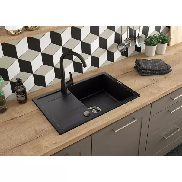 Chiuveta granit Deante Corio 44x67 cm grafit [4]
