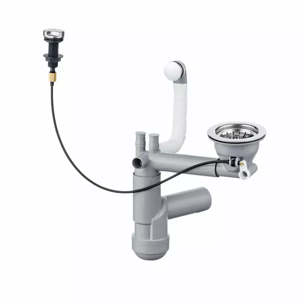 Sifon pentru chiuveta Deante inox pentru o cuva [1]