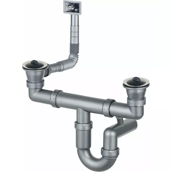 Sifon chiuveta Deante inox pentru 2 cuve [1]