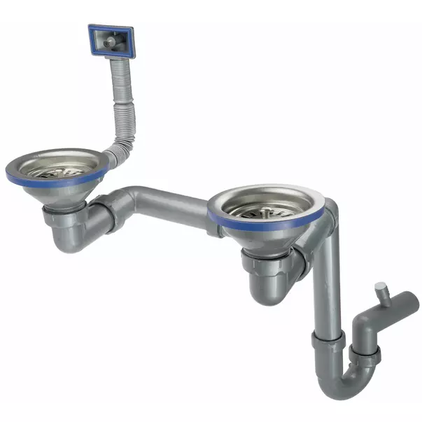 Sifon chiuveta Deante pentru 1,5/2 cuve inox [1]