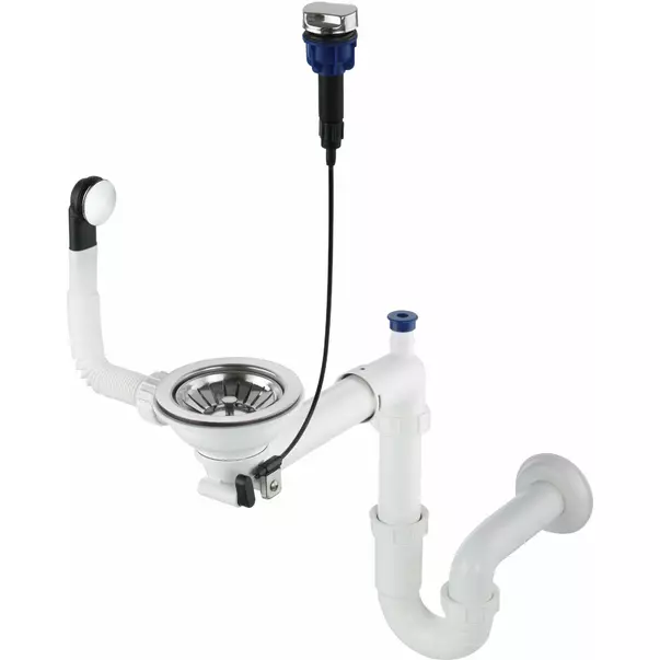 Sifon chiuveta Deante Space-Saver pentru o cuva inox/alb [1]