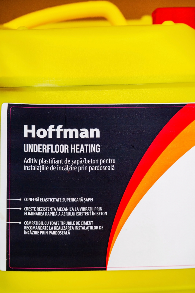 Aditiv plastifiant sapa pentru încălzire în pardoseală, bidon 10 litri, Hoffman Underfloor heating [3]