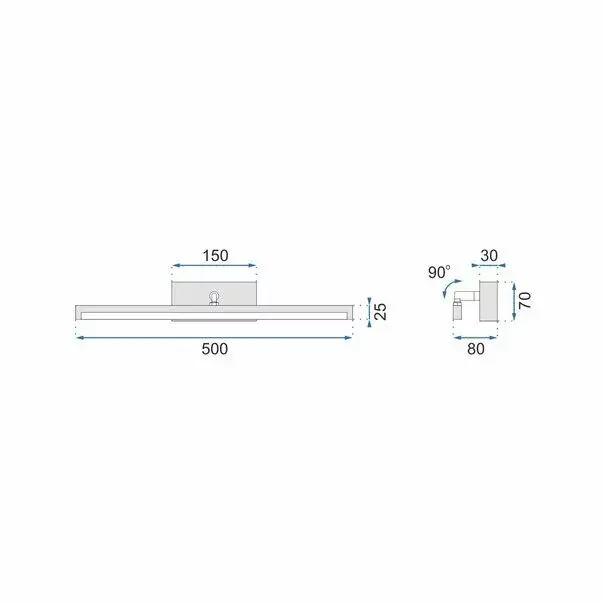 Aplica baie Rea 12w 50 cm alb APP374-1W [3]