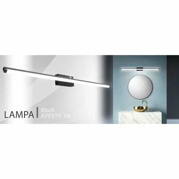 Aplica baie Rea 20w 100 cm negru APP375-1W [8]