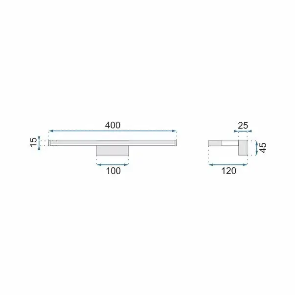 Aplica baie Rea 8w 40 cm alb APP368-1W [3]