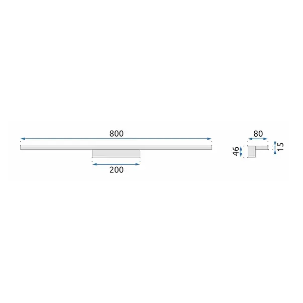 Aplica baie Rea APP838-1W auriu 80 cm [7]