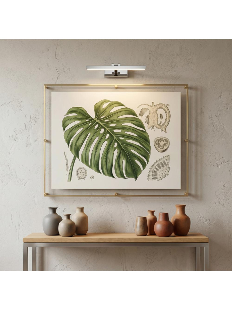 Aplica LED perete Toolight APP1857-1W 40cm finisaj crom [3]