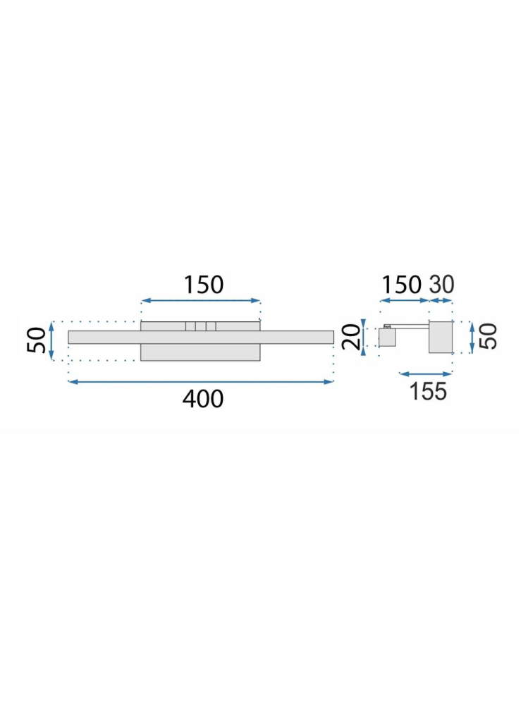 Aplică LED pentru baie APP1860-1W 40cm auriu [7]