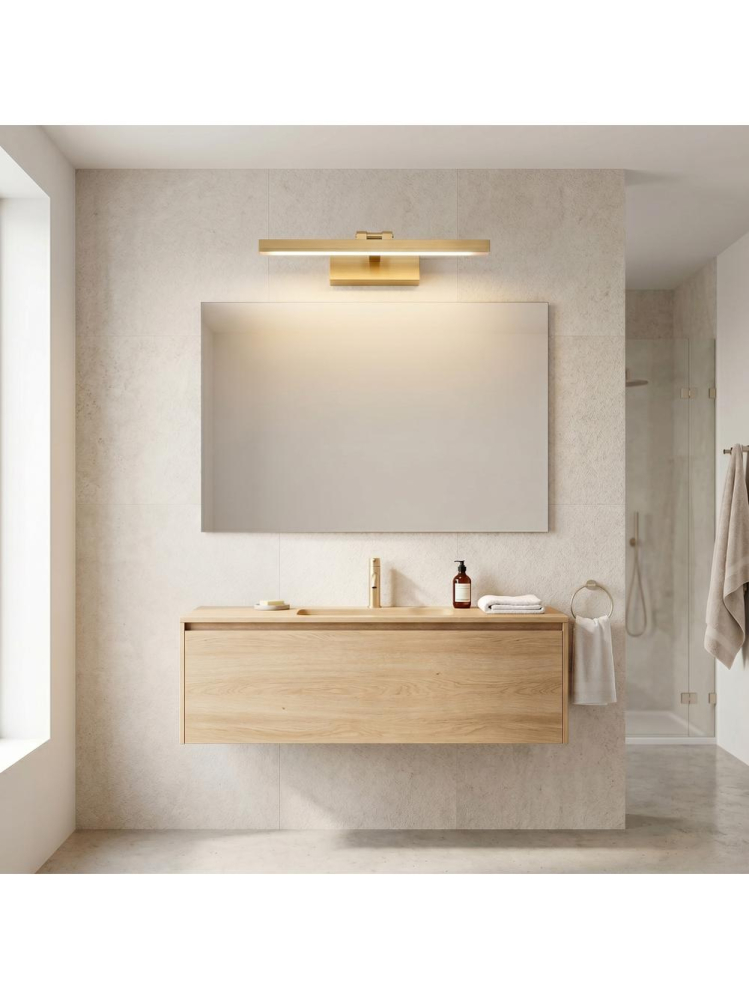 Aplică LED pentru baie APP1863-1W 40cm auriu periat [5]