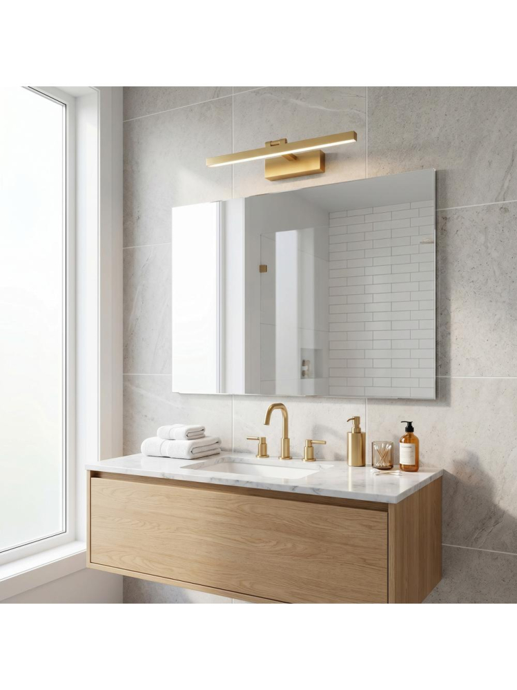 Aplică LED pentru baie APP1865-1W 80 cm auriu periat [8]