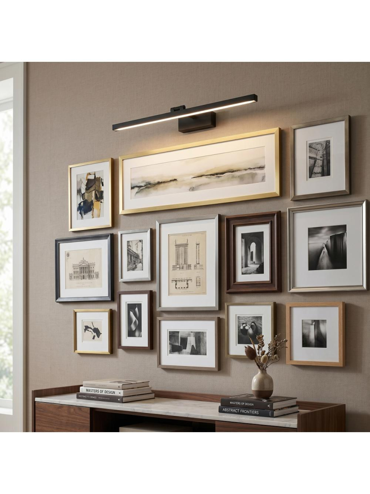 Aplica LED perete Toolight APP1868-1W 80 cm negru mat [6]